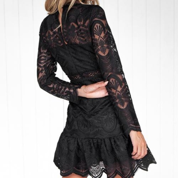 Two Sisters Pixie Black Dress - Picture 2 of 2